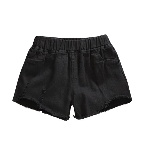 Jente denimshorts svarte 4 år