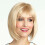 Golden Short Bob Human Hair Wig with Bangs 5
