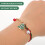 Christmas tree charm bracelet adjustable rope hand chain 2