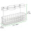 mDesign metal hair styling tool storage basket light gray 3