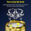 Three-eyed monster mini flashlight silver 5 modes 3