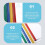 A4 transparent file folder sliding bar covers 10 pcs 6