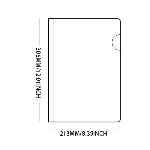 A4 transparent file folder sliding bar covers 10 pcs 1