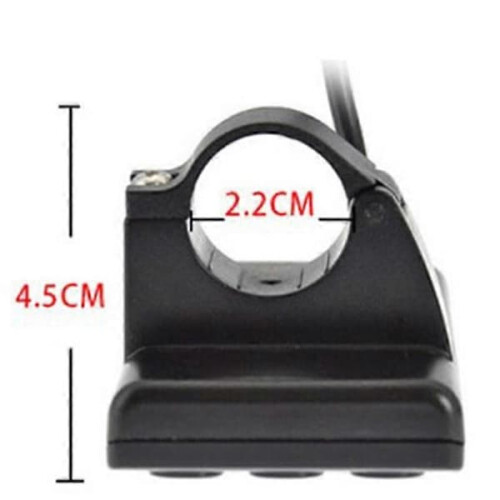 S866 e-bike LCD display black waterproof control panel 2