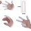 Anti-static latex finger cots white medium 100 pcs 4