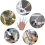 Anti-static latex finger cots white medium 100 pcs 6