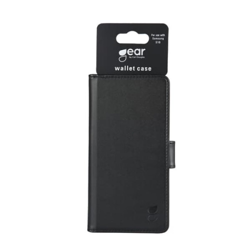 Capa de couro preta GEAR compatível com Samsung Galaxy S10 1