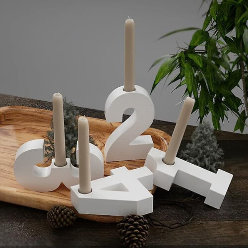 Number 2 Silicone Candle Mold for DIY Candle Making 1
