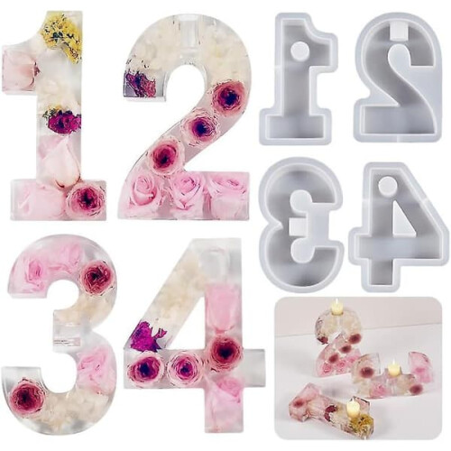 Number 2 Silicone Candle Mold for DIY Candle Making 2