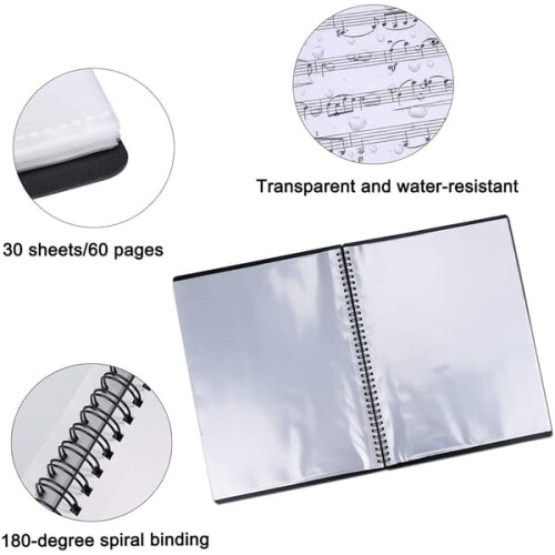 Sheet Music Folder A4 Plastic 30-Compartment 2