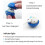 Automatic Teasing Dog Ball USB Rechargeable Blue 5