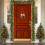 Christmas wreath rattan with LED lights 2