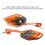 Motorcycle Rearview Mirror Flame Pattern 1 Pair for 8mm 10mm 4