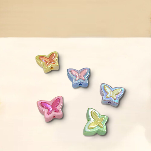Acrylic AB Beads Transparent Craft Beads 100pcs 2
