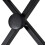 vidaXL double-braced keyboard stand and stool black 7