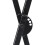 vidaXL double-braced keyboard stand and stool black 8