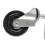 4 Inch Rubber-Damped Spring Gate Wheel Roller (1 Pc, Black) 2