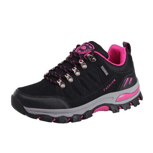 Women's Waterproof Hiking Sneakers Black Size 7
