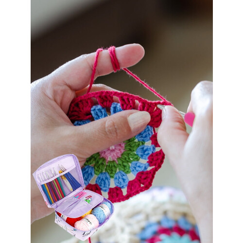 Crochet Kit with Hooks and Scissors 66 Pieces 2