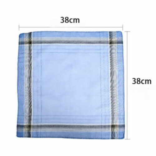 Cotton checkered handkerchiefs square 12-pack 2