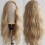 Golden Blonde Curly Lace Front Wig Synthetic 4