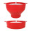 Silicone Popcorn Bowl Collapsible Red 1 Piece 4