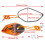 Motorcycle Rearview Mirror Flame Pattern 1 Pair for 8mm 10mm 3