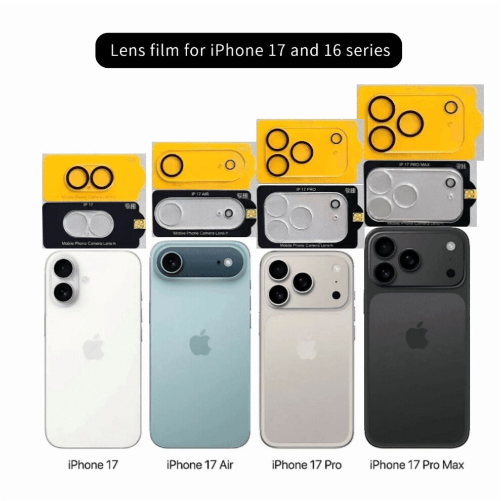 Iphone 17 And 16 Lens Protector Transparent 3D Full Cover 9023022105448