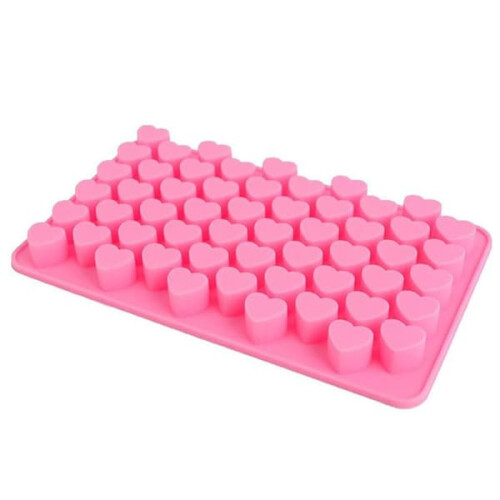 Heart-shaped ice mold pink 55 cavities 2