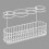 mDesign metal hair styling tool storage basket white 4