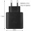 Carregador rápido USB Type-C de 45 W compatível com Samsung, preto. 2