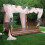 Rose Gold Chiffon Sheer Curtain Panel 5 ft x 32 ft 1