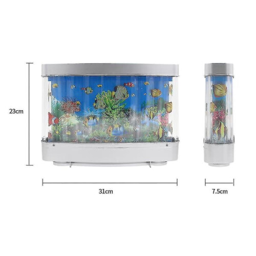 Tropical Fish Dolphin LED Aquarium Lamp 1pc 2