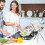Portable kitchen hood white 3-speed detachable 4