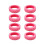Luggage Wheel Covers Pink 8 pcs 8