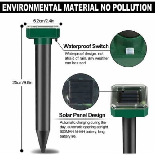 Solar Ultrasonic Rodent Repeller 4-Pack 1