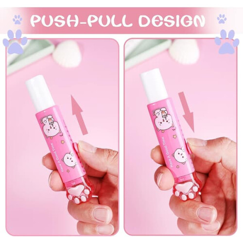 Cat paw erasers cartoon retractable 4 pcs 2