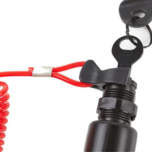 Ignition Switch Key Lanyard Lock Assembly for OMC Johnson 2