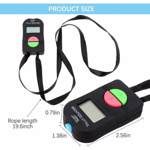 Digital Hand Calculator Electronic Manual Clicker 1 Pc 1