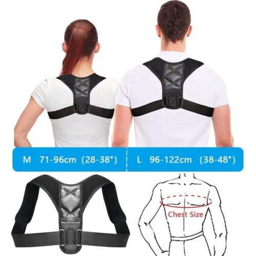 Back Support Posture Strap Black 1