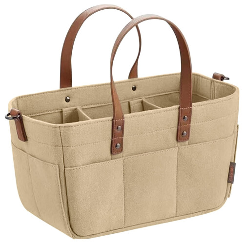 Foldable diaper caddy with removable inserts 33x18x18cm 1