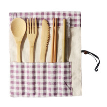 Bamboo Chopsticks Fork Spoon Set Portable Eco-friendly