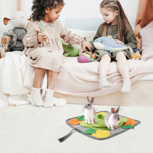 Rabbit Activation Mat Funny Interactive Feeding Mat 1 pc 2