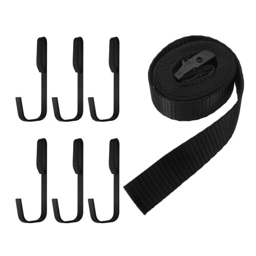 Hunting safety harness with swing straps black