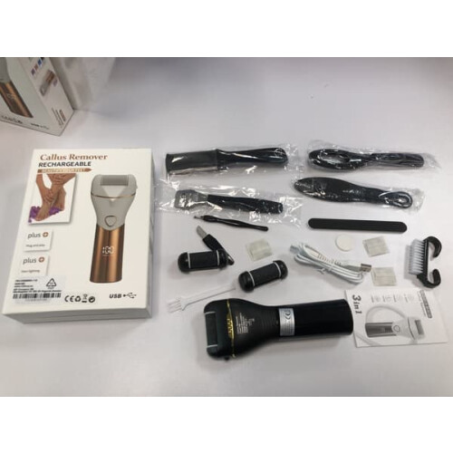 INF Electric Foot File Rechargeable Black 2