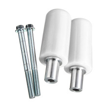 Motorcycle Anti-Overturning Frame Sliders White 2 pcs