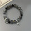 Leaf Charm Beaded Bracelet Glass Multi-Color 1 Piece 8