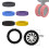 Luggage wheel protectors yellow 8 pcs 2
