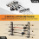 Wall Mounted Fishing Rod Holder Horizontal Rack FS4 4