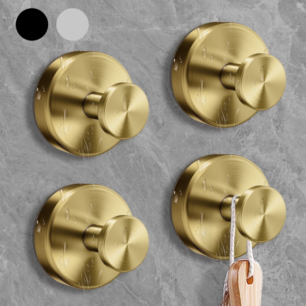 Stainless Steel Suction Cup Hooks 4 Pcs 15 Lbs 9178400701337